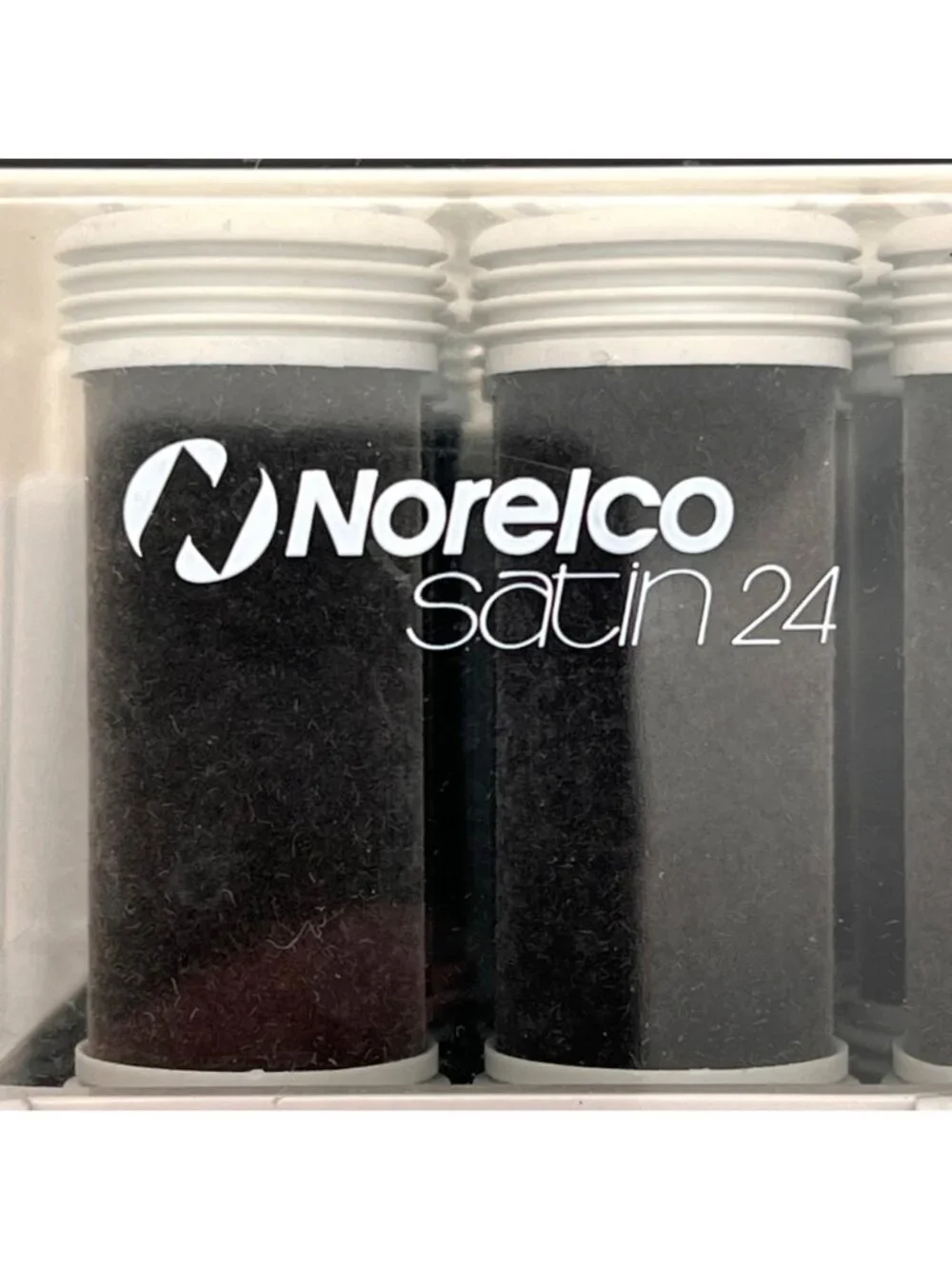Norelco Satin 24 Hairsetter 24 Velvet Hair Rollers & Clips Compact Heated Set